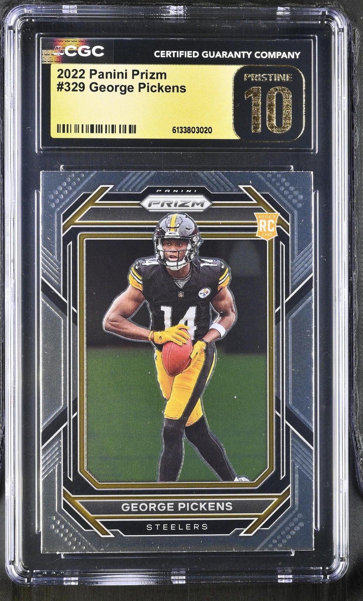 2022 Panini Prizm George Pickens #329 RC CGC 10