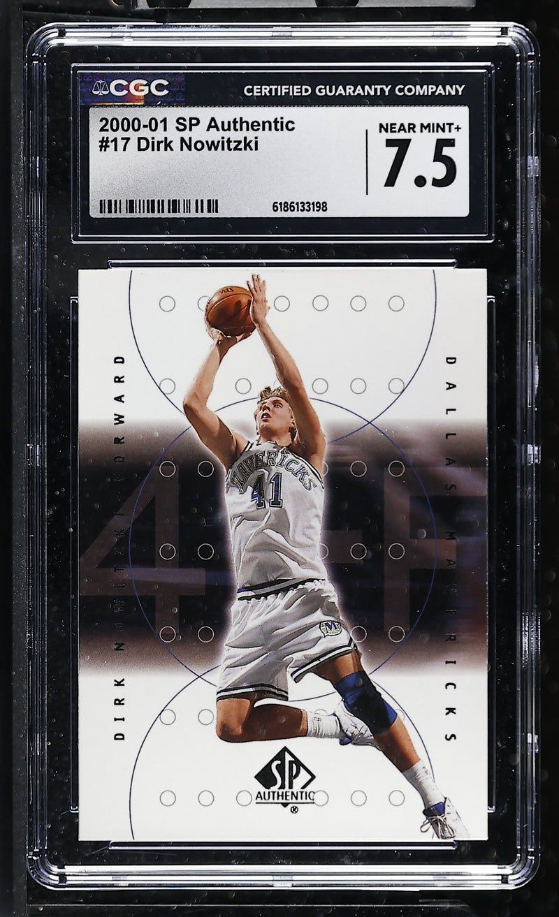 2000-01 SP Authentic Dirk Nowitzki #17 CGC 7.5