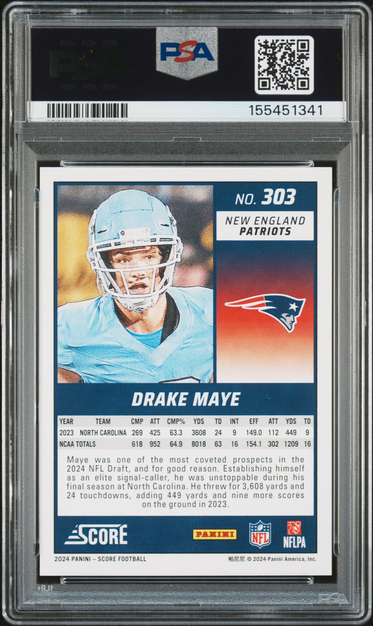 2024 Drake Maye #303 PSA 10