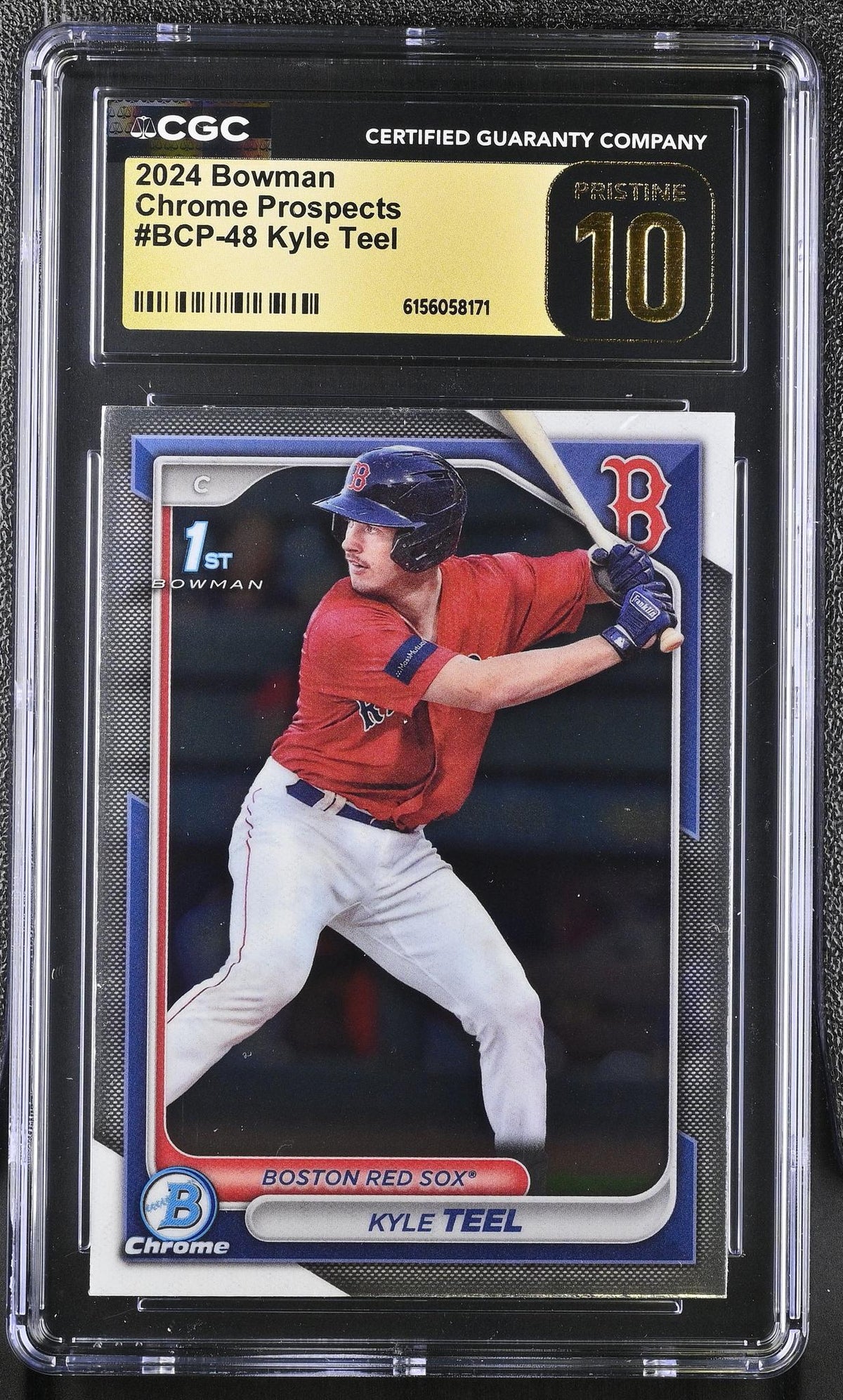 2024 Bowman Chrome Prospects #BCP-48 Kyle Teel Rookie CGC Pristine 10