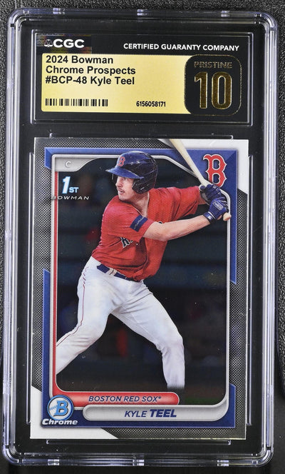 2024 Bowman Chrome Prospects #BCP-48 Kyle Teel Rookie CGC Pristine 10