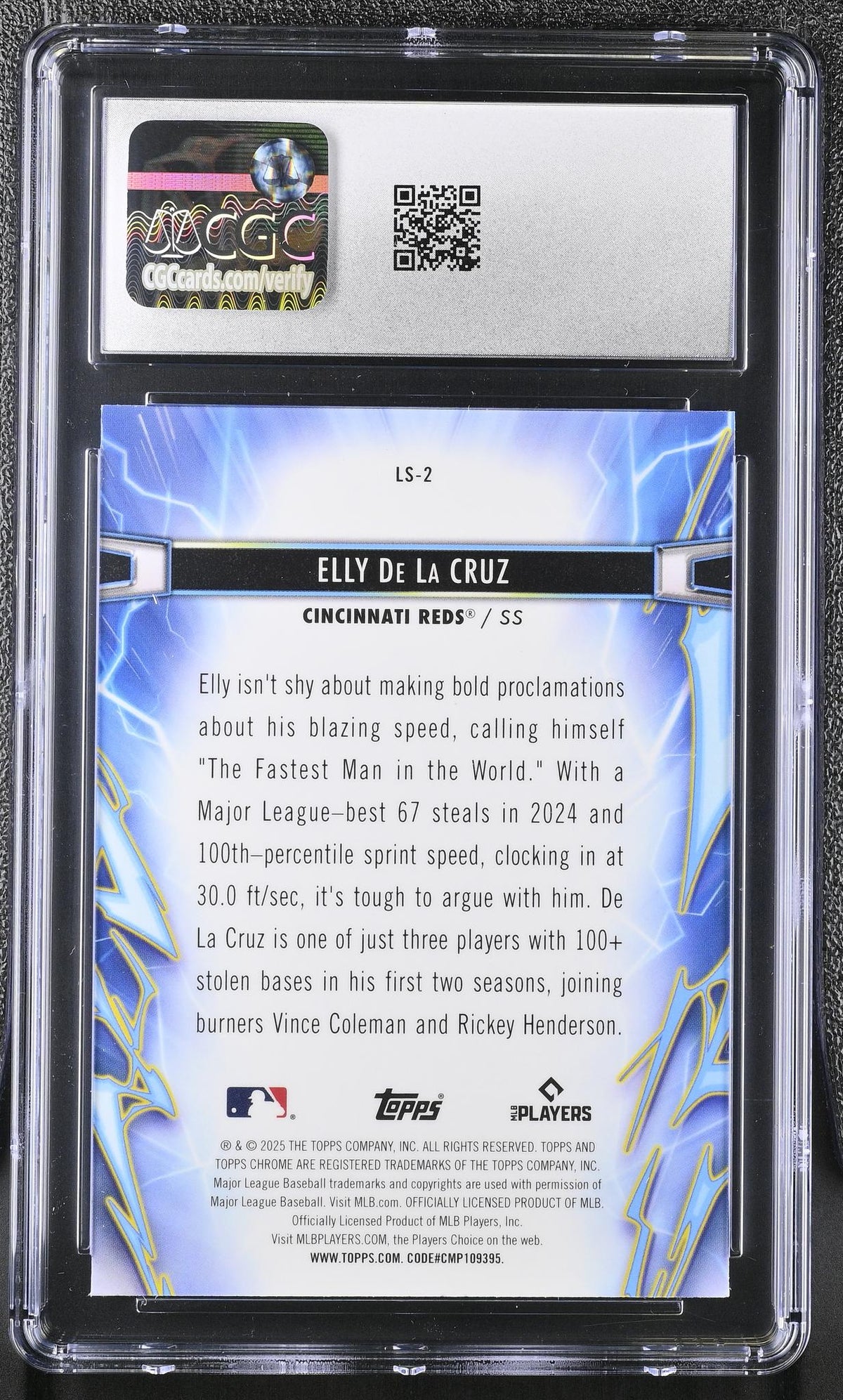 2025 Topps Cosmic Chrome Light Speed Elly De La Cruz #LS-2 CGC 10