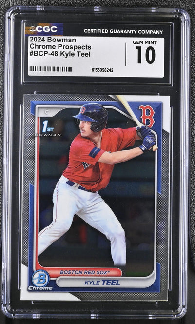 2024 Bowman Chrome Prospects Kyle Teel #BCP-48 1st Bowman CGC 10