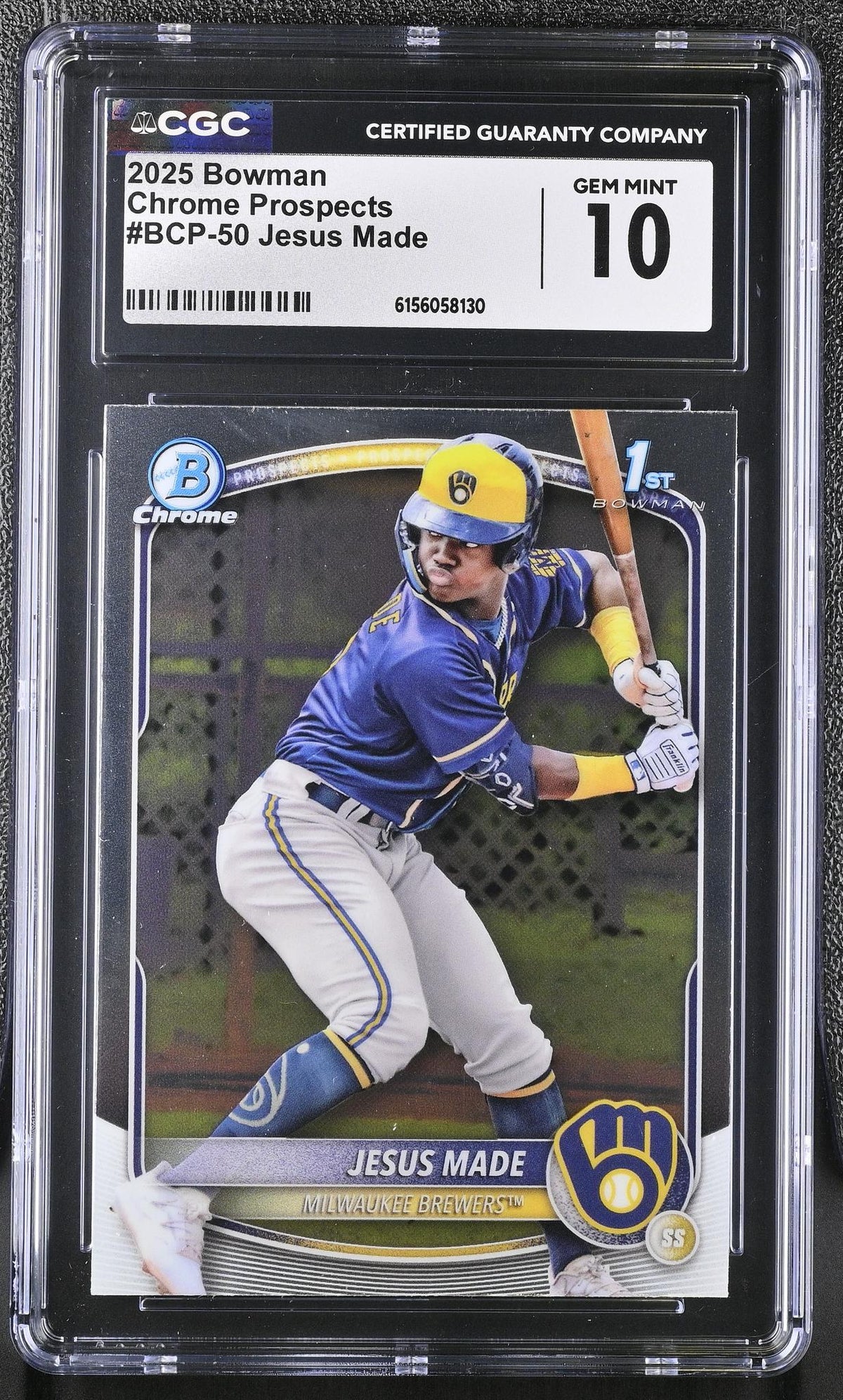2025 Bowman Chrome Prospects Jesus Made #BCP-50 CGC 10