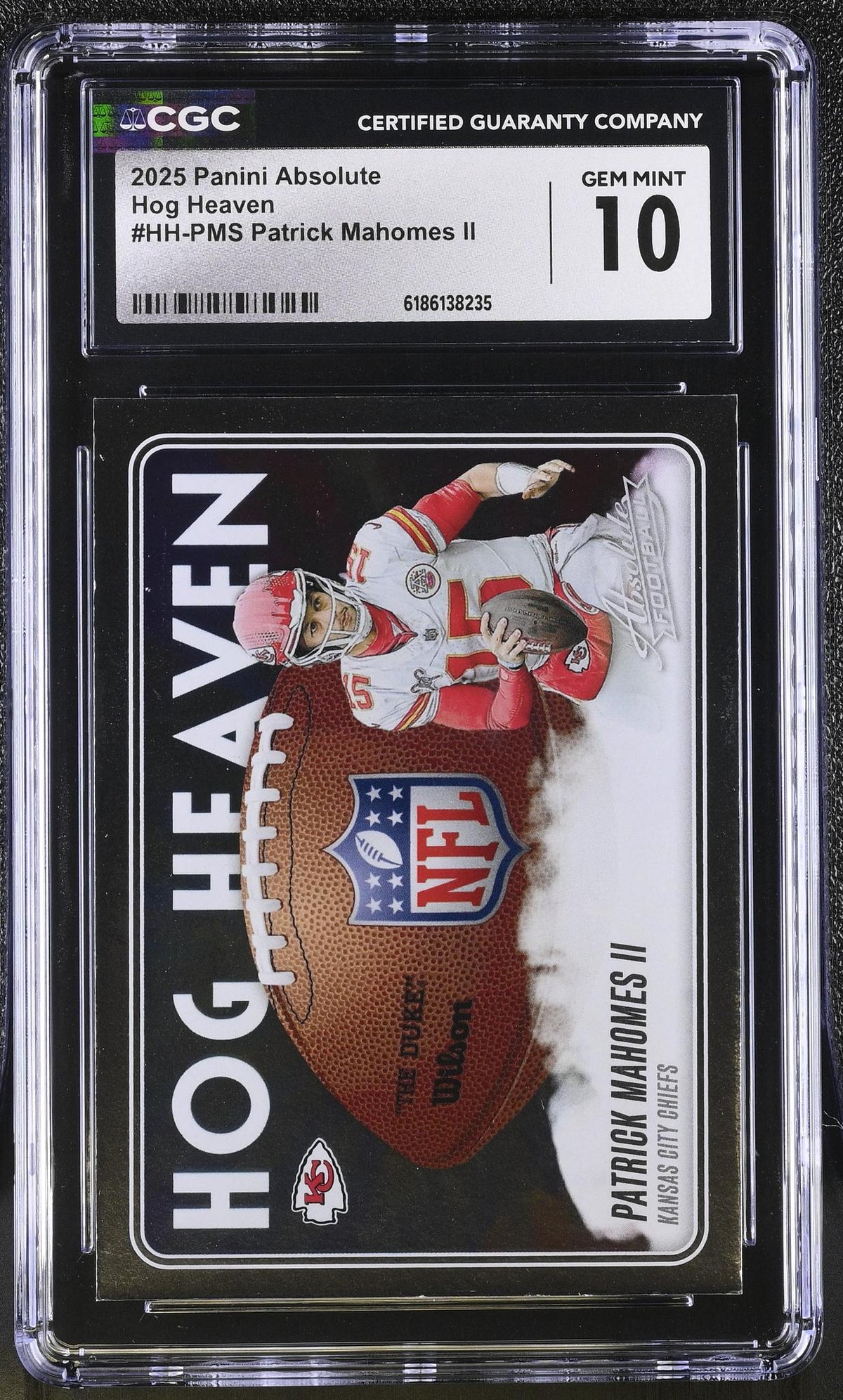 2025 Panini Absolute Hog Heaven Patrick Mahomes II #HH-PM5 CGC 10