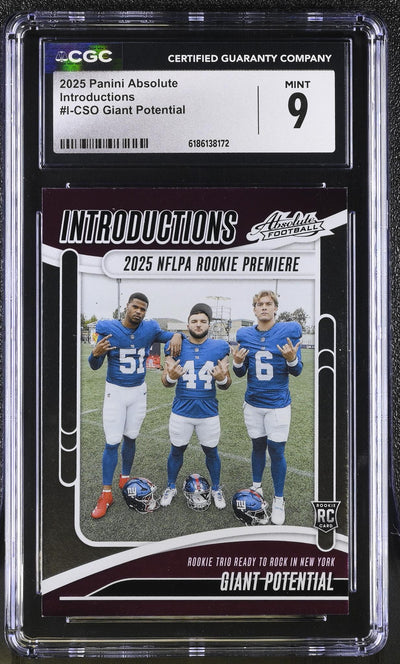 2025 Panini Absolute Introductions Giant Potential #I-CSO Rookie RC CGC 9