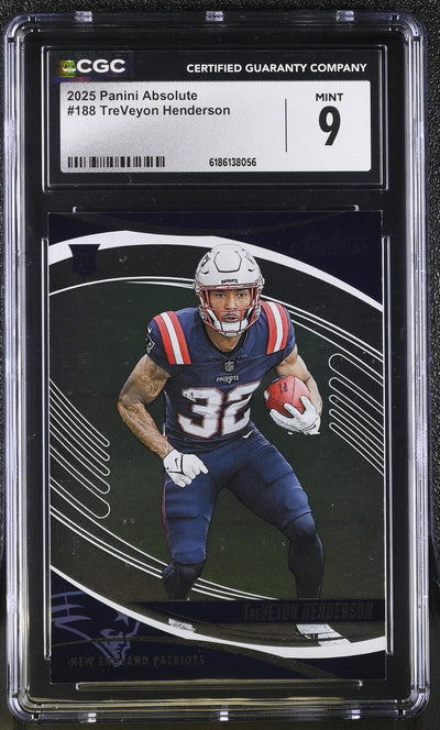 2025 Panini Absolute TreVeyon Henderson #188 CGC 9