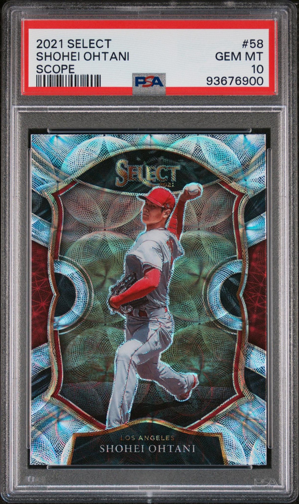 2021 Panini Select Scope Shohei Ohtani #58 PSA 10