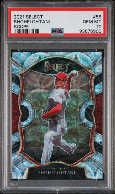 2021 Panini Select Scope Shohei Ohtani #58 PSA 10