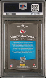 2017 Donruss Rated Rookie Patrick Mahomes II #327 PSA 9