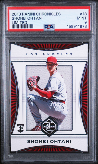 2018 Panini Chronicles Limited Shohei Ohtani #18 PSA 9