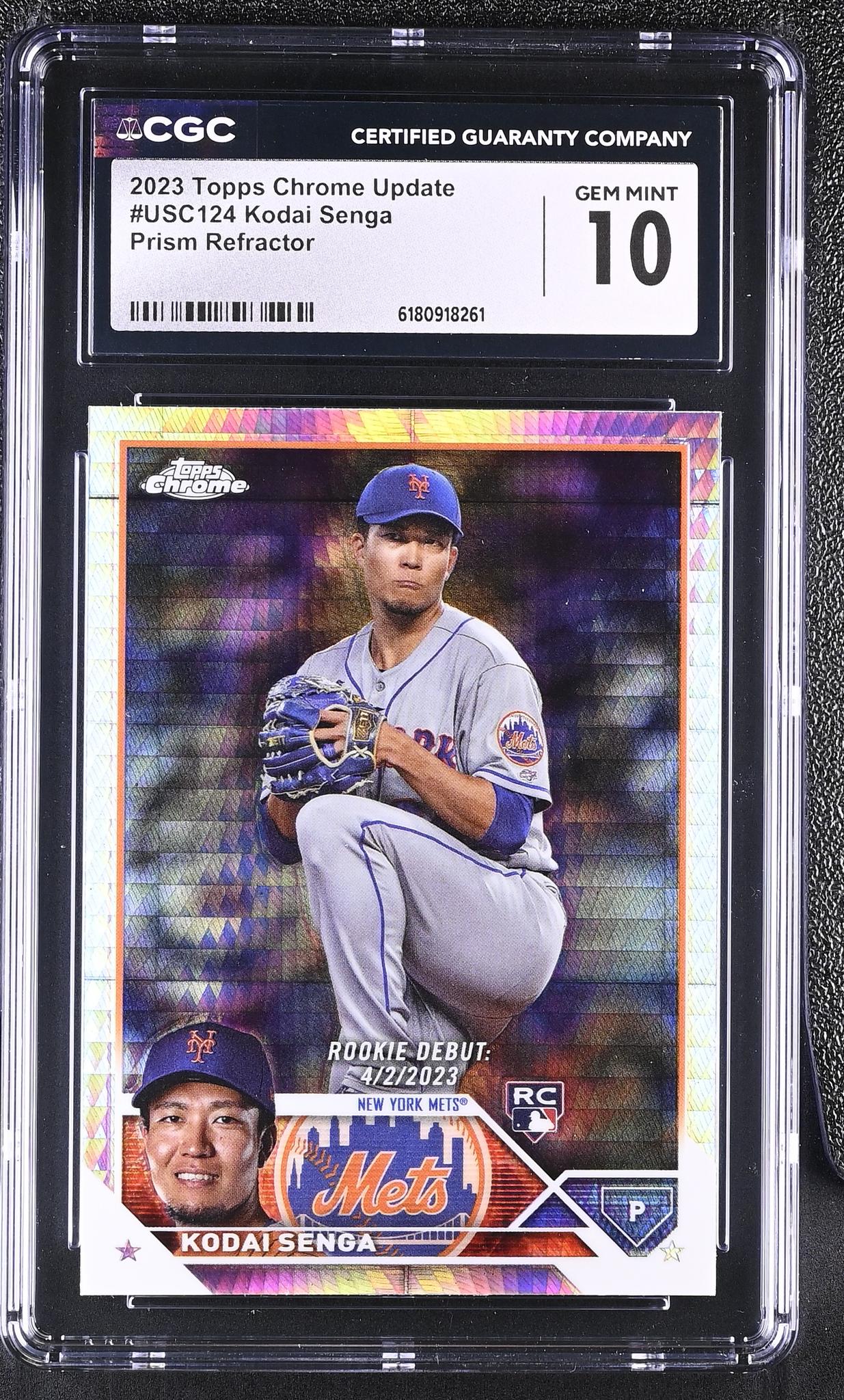 2023 Topps Chrome Update Kodai Senga #USC124 Prism Refractor RC