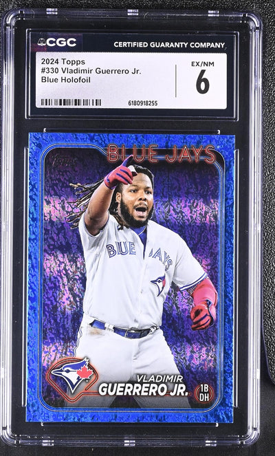 2024 Topps Vladimir Guerrero Jr. #330 Blue Holofoil /999 CGC 6