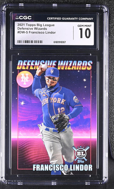 2021 Topps Big League Francisco Lindor #DW-5 Defensive Wizards CGC 10
