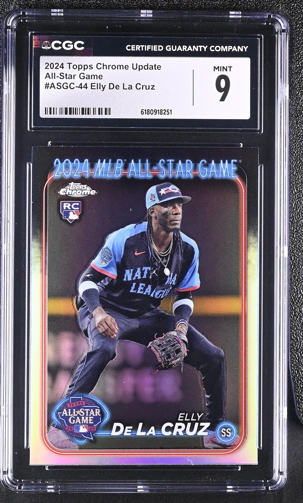 2024 Topps Chrome Update All-Star Game Elly De La Cruz #ASGC-44 RC CGC 9