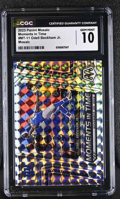 2023 Panini Mosaic Moments in Time Odell Beckham Jr. #MT-11 Mosaic CGC 10