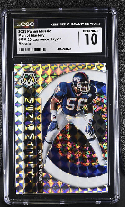 2023 Panini Mosaic Men of Mastery Lawrence Taylor #MM-20 Mosaic CGC 10