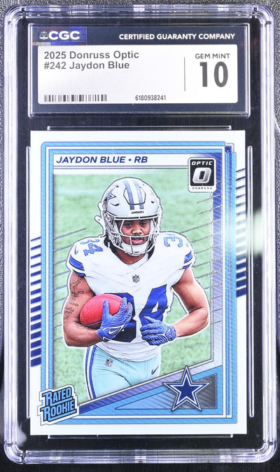 2025 Donruss Optic Jaydon Blue #242 Rated Rookie CGC 10