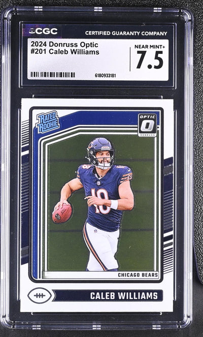 2024 Donruss Optic Caleb Williams #201 Rated Rookie CGC 7.5