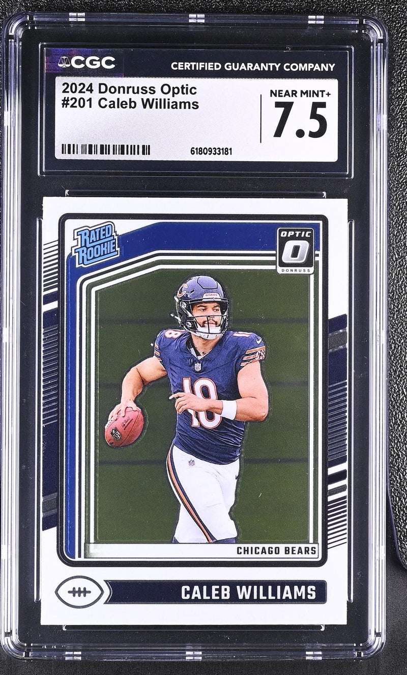 2024 Donruss Optic Caleb Williams #201 Rated Rookie CGC 7.5