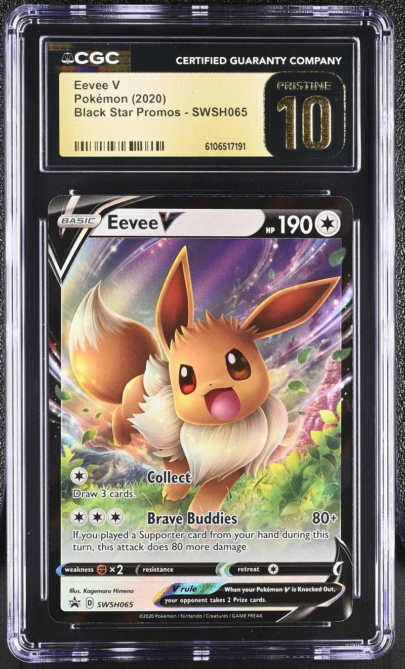 Pokémon Black Star Promos Eevee V #SWSH065 Pristine CGC 10