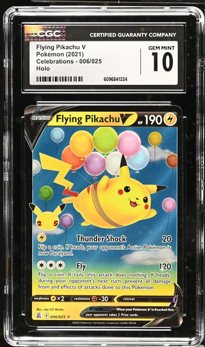 Pokémon Celebrations Flying Pikachu V Holo #006/025 CGC 10