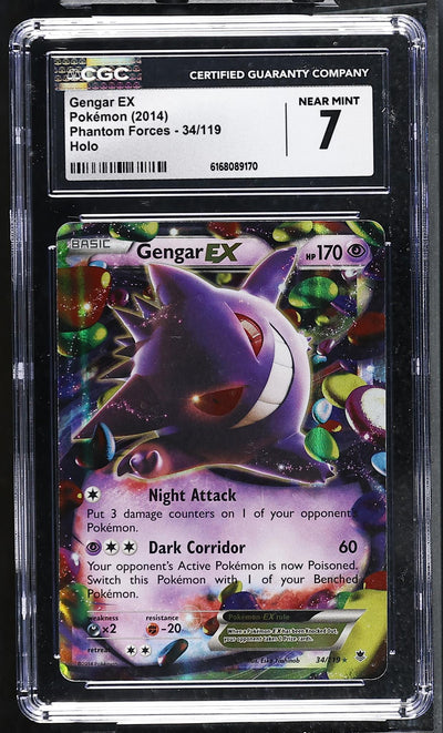 Pokemon Phantom Forces Gengar EX #34/119 Holo CGC 7