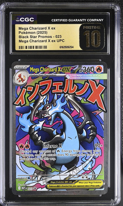 Pokémon Black Star Promos Mega Charizard X ex #023 CGC Pristine 10