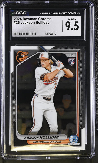 2024 Bowman Chrome Jackson Holliday RC #26 CGC 9.5
