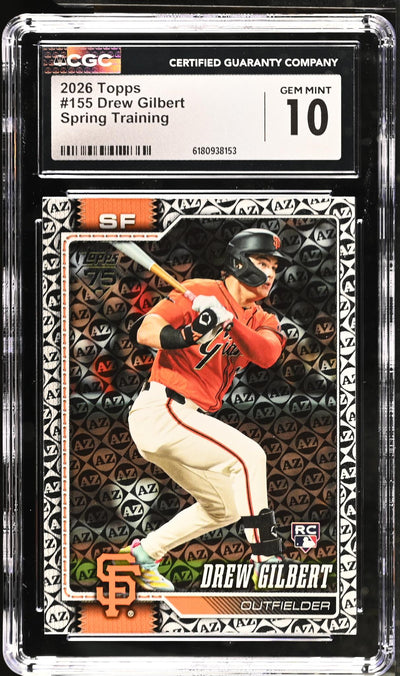 2026 Topps Spring Training Drew Gilbert RC #155 CGC 10