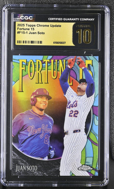 2025 Topps Chrome Update Juan Soto Fortune 15 #F15-1 CGC 10