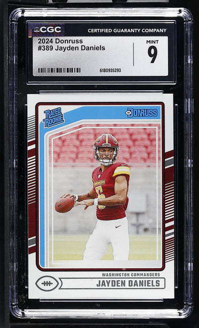 2024 Donruss Jayden Daniels #389 Rated Rookie CGC 9