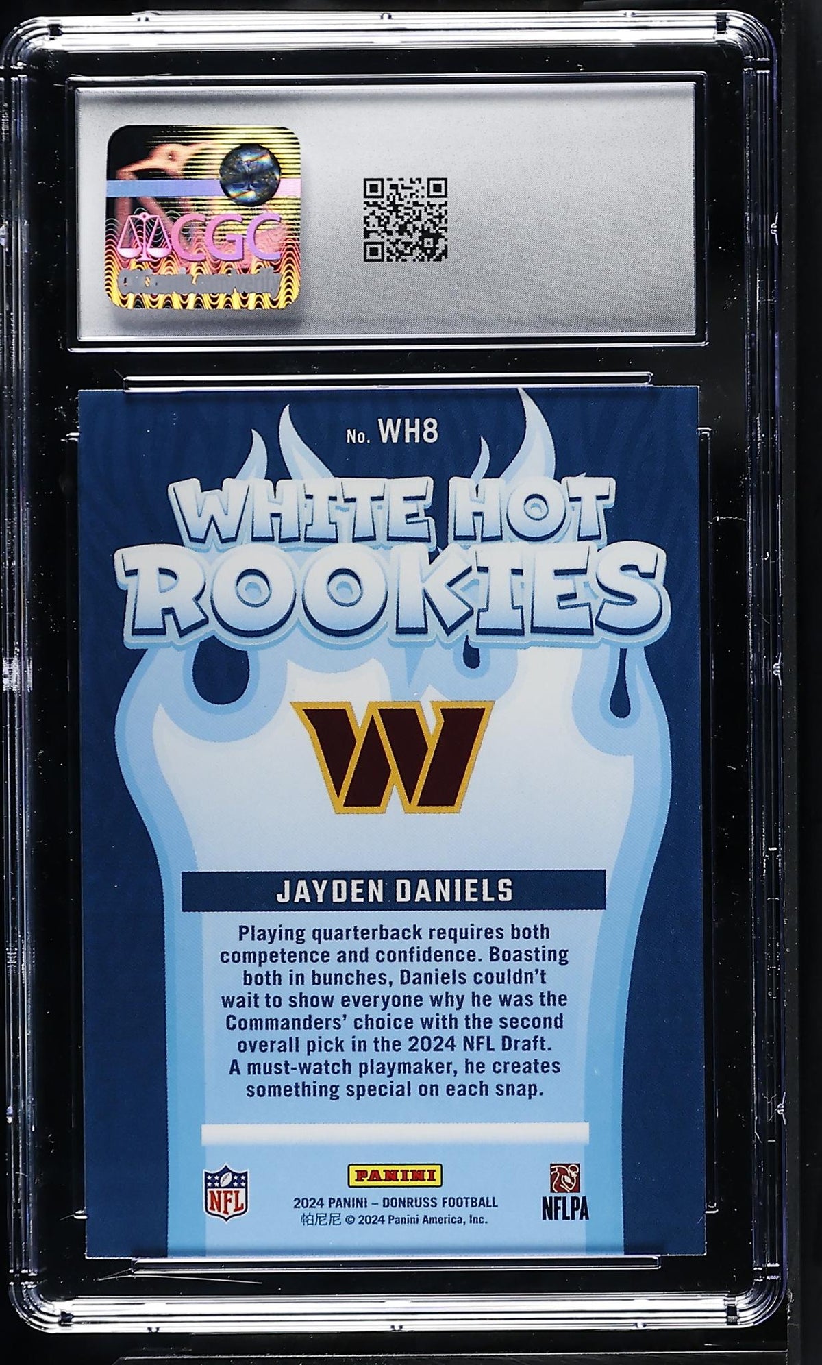 2024 Donruss Jayden Daniels #WH8 White Hot Rookies CGC 10