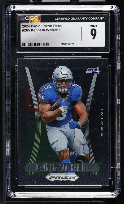 2024 Panini Prizm Deca Kenneth Walker III #265 CGC 9