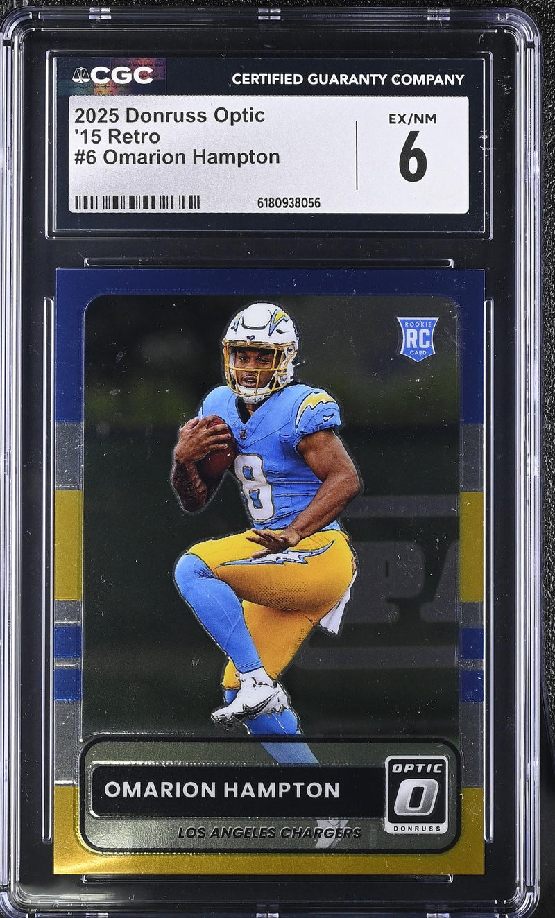2025 Donruss Optic '15 Retro Omarion Hampton #6 CGC