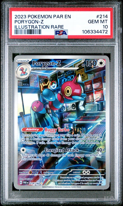 2023 Pokemon Paradox Rift Illustration Rare Porygon Z #214 PSA 10