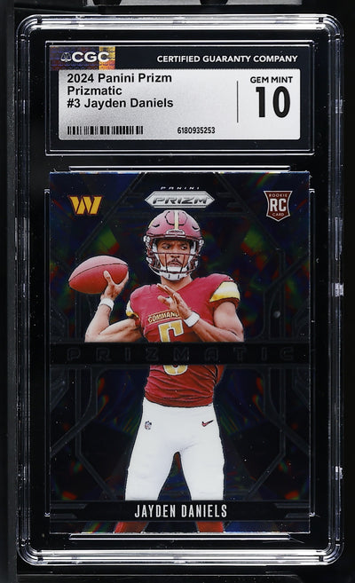 2024 Panini Prizm Prizmatic Jayden Daniels #3 RC CGC 10