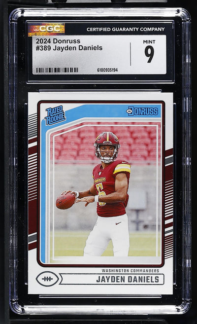 2024 Panini Donruss Jayden Daniels #389 Rated Rookie CGC