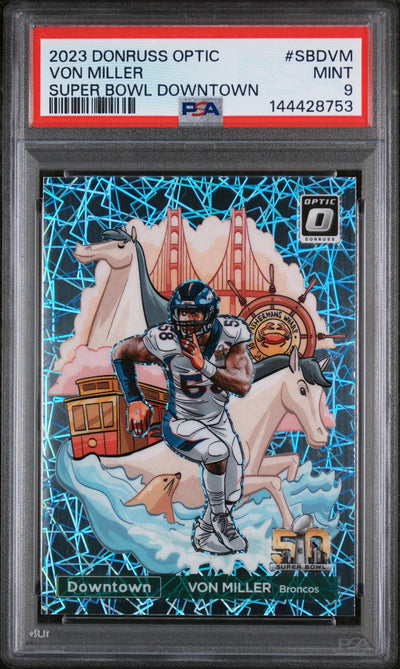 2023 Donruss Optic Super Bowl Downtown Von Miller #SBD-VM PSA 9