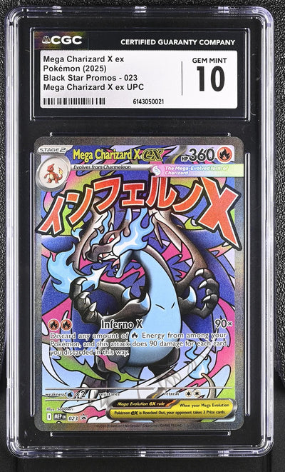 Pokemon Black Star Promos Mega Charizard X ex UPC #023 CGC 10