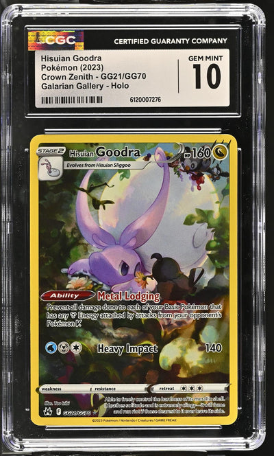 Pokémon Crown Zenith Hisuian Goodra GG21/GG70 Holo CGC 10
