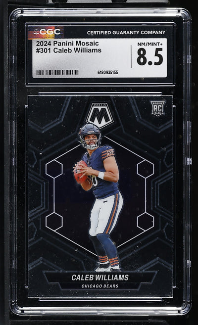 2024 Panini Mosaic Caleb Williams #301 Rookie CGC 8.5
