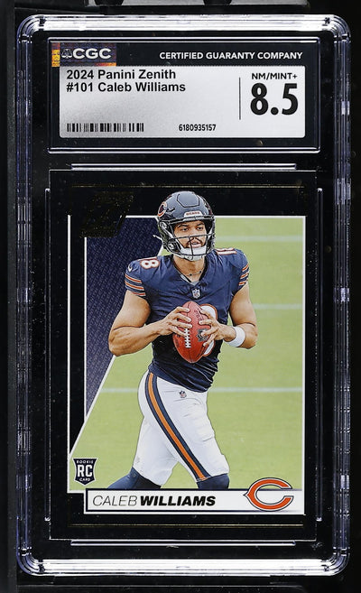 2024 Panini Zenith Caleb Williams #101 Rookie CGC 8.5