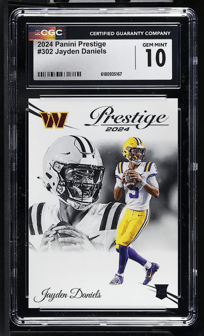 2024 Panini Prestige Jayden Daniels #302 Rookie CGC 10