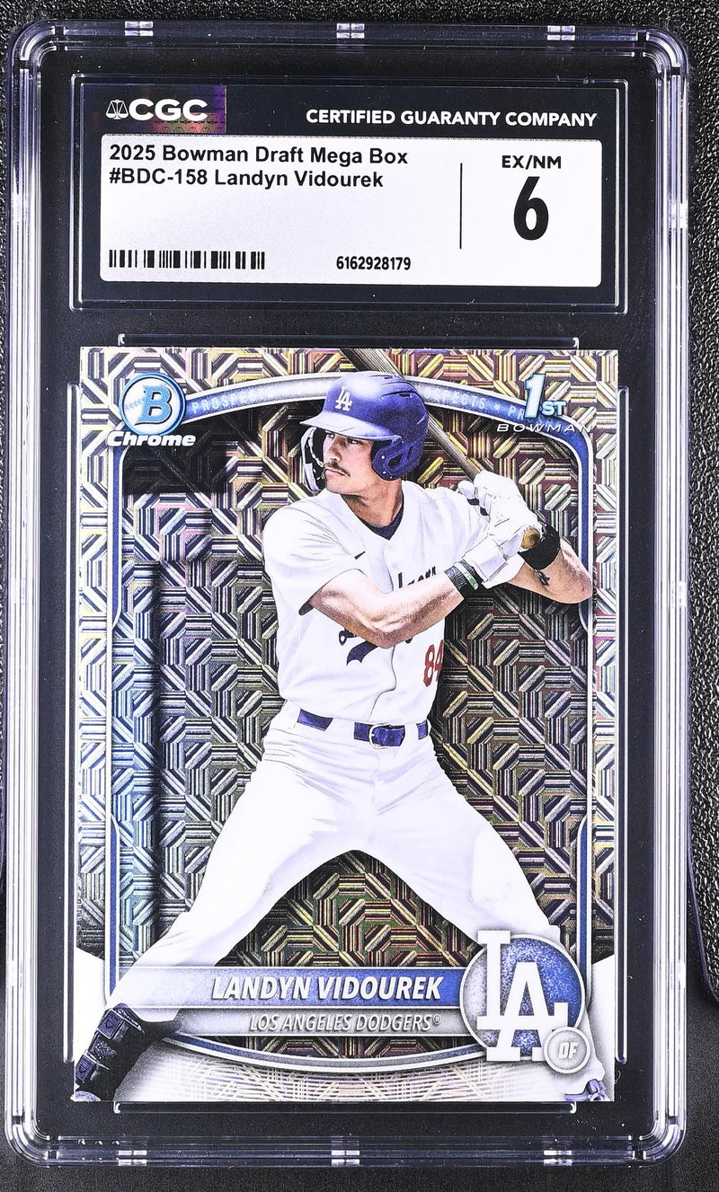 2025 Bowman Draft Mega Box Landyn Vidourek #BDC-158 CGC 6