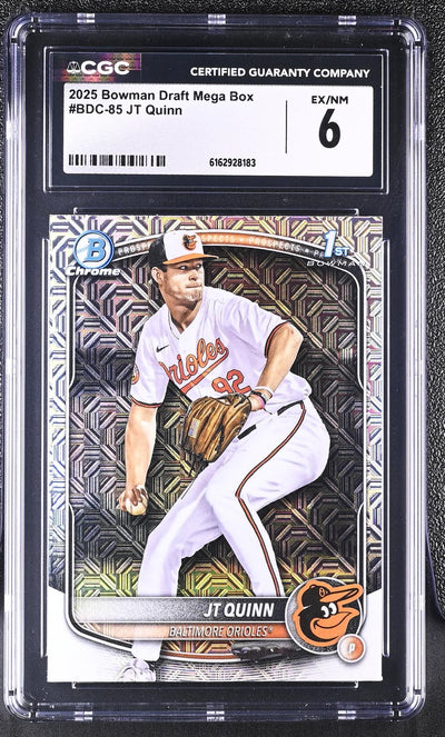 2025 Bowman Chrome JT Quinn #BDC-85 1st Bowman CGC 6