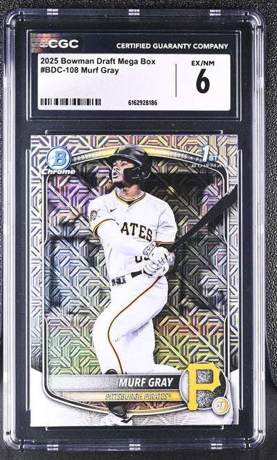 2025 Bowman Draft Mega Box Chrome 1st Bowman Murf Gray #BDC-108 CGC 6