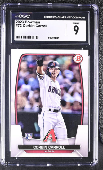 2023 Bowman Corbin Carroll #73 RC CGC 9