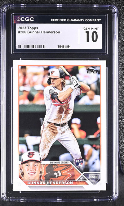 2023 Topps Series One Gunnar Henderson #206 Rookie CGC 10