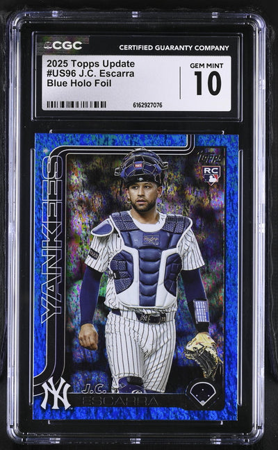 2025 Topps Update J.C. Escarra Blue Holo Foil #US96 CGC 10